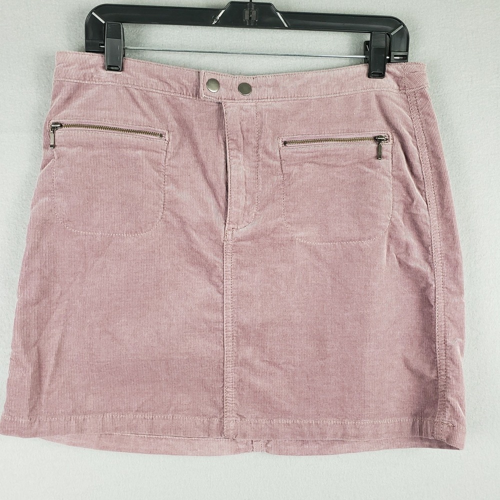 Mossimo Size 10 Corduroy Mini Skirt Dusty Mauve Fitted Festival Indie Boho Y2K